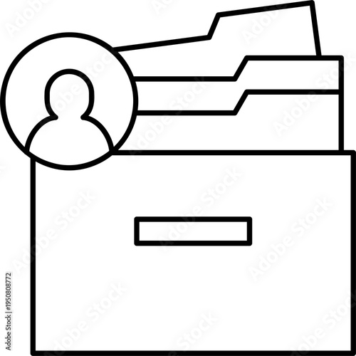 Line Art Hr Document Icon