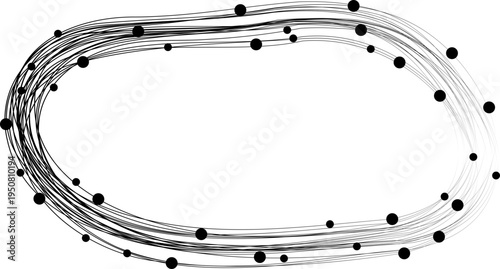 Rounded rectangle ring created with sketch line paths