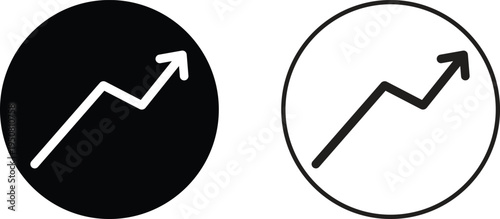 Arrow icons black and white vector. buttons symbol. vector illustration with transparent background.