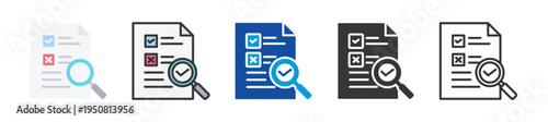 seo audit icon set multi style various collection