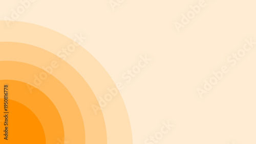 Abstract Warm Gradient Circles Design.