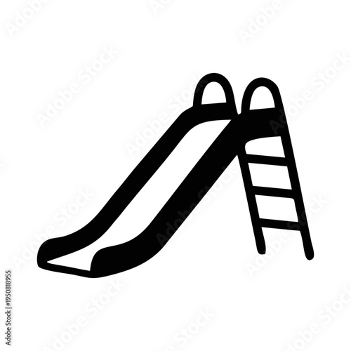 ILLUSTRATION OF A SLIDE WITH A WHITE BACKGROUND