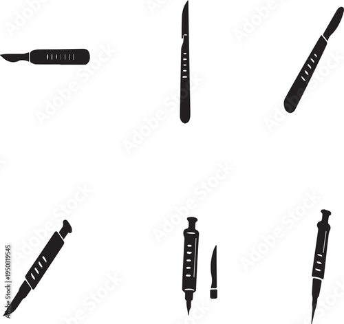 Transparent Scalpel Silhouette EPS 🩺