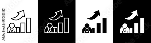 Improvement Icon Of Line Black And White Style Vector Illustrationn