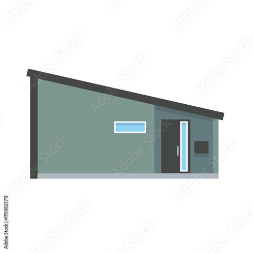 一軒家の住宅イラスト