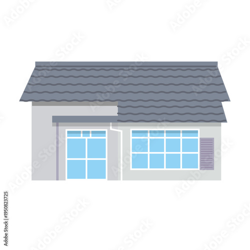 一軒家の住宅イラスト