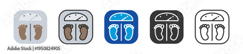 body weight icon set multi style various collection