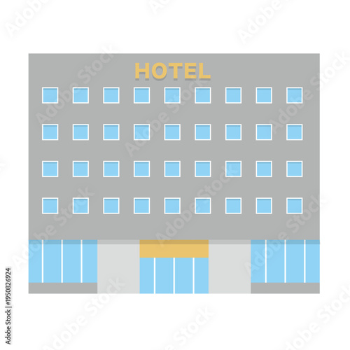 ホテルの建物イラスト