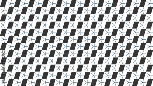 Geometric Pattern Repeating Rhombuses with Starbursts vector background