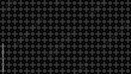 Wallpaper Mural Geometric Pattern of Circles and Crosses vector background Torontodigital.ca