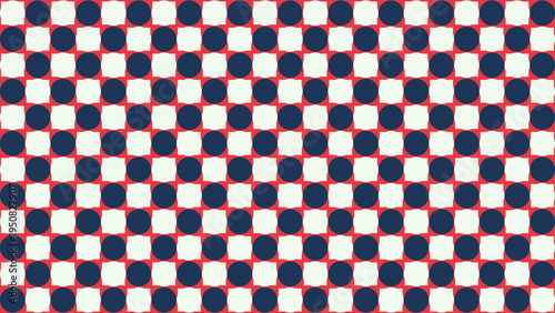 Retro Checkerboard Pattern in Blue White and Red vector background