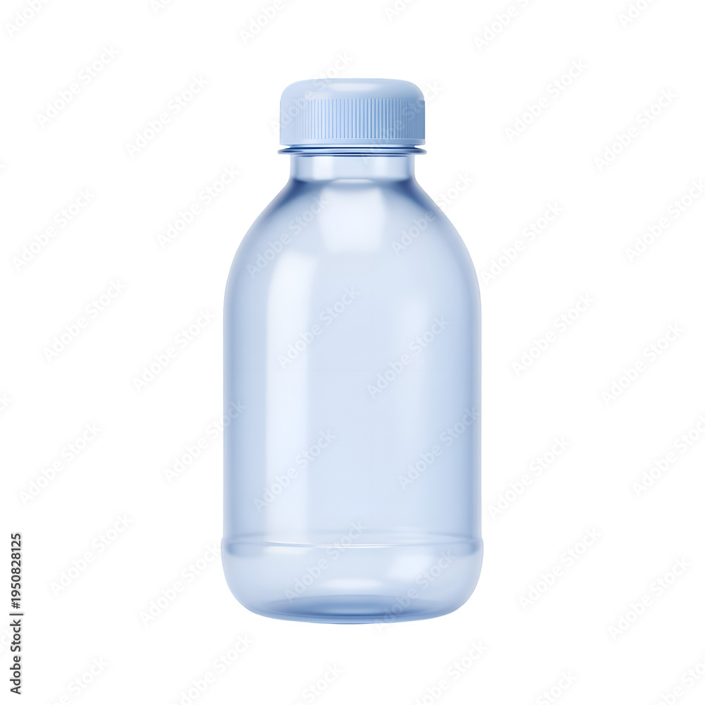 Naklejka premium Clear plastic water bottle container.