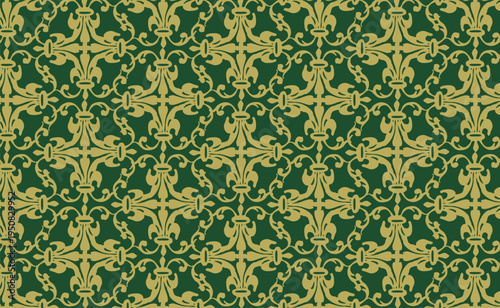 上品で華やかなクラシック装飾パターン背景デザイン