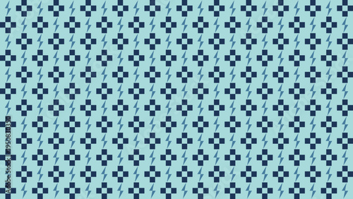 Pixelated Geometric Pattern on Light Blue Background vector background