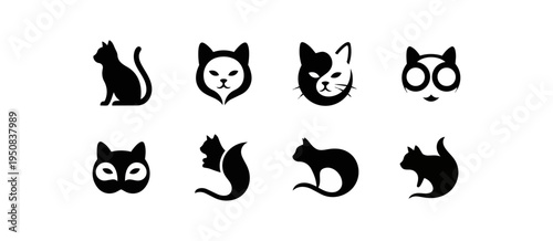 Abstract geometric shapes on black background