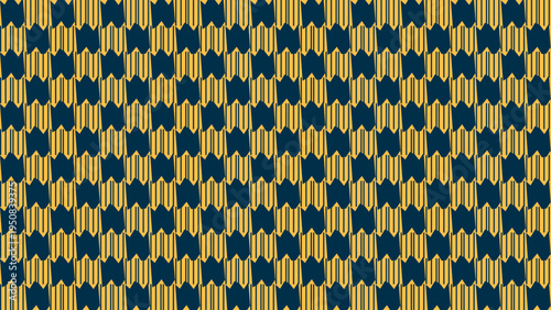 Japanese Yagasuri Arrow Feather Pattern vector background