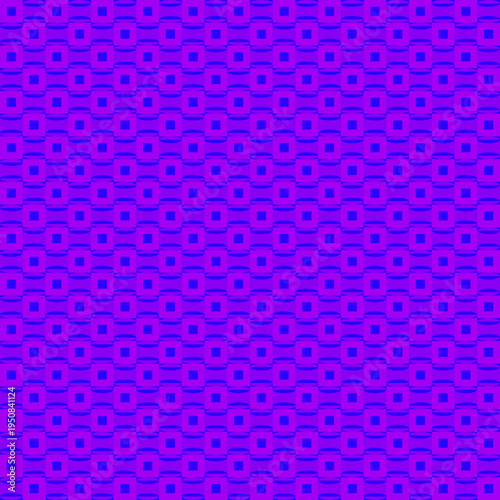 Purple Geometric Circle and Square Pattern vector background