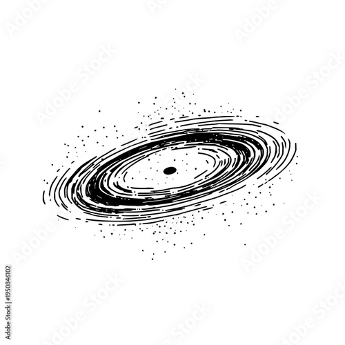 Black Hole Vortex Swirling in Space