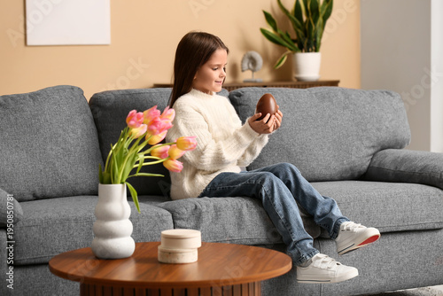 Cute little girl with sweet...