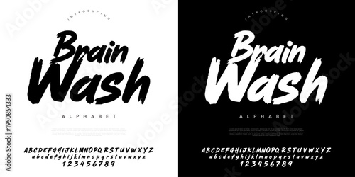 Aggressive dry brush script font for horror movie poster and street wear brand identity