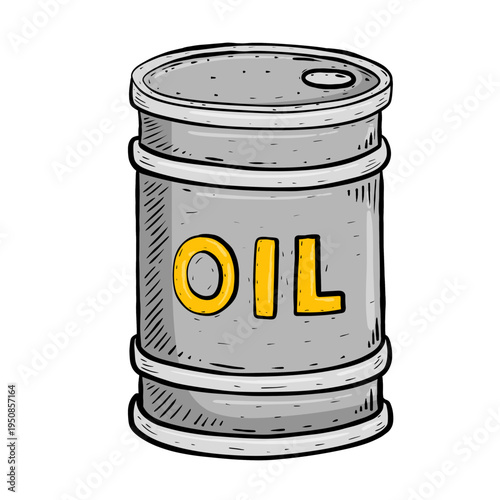 illustration of oil barrel 