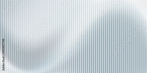 Vector ribbed glass texture background. Blue white grey purple ribbed glass. Mesh gradient. acrylic ribbed bath surface. Reeded glass background semitransparent overlay. Bath wall window