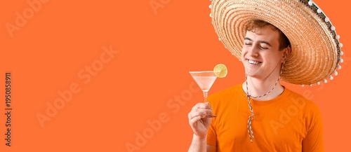 Portrait of young happy Mex...