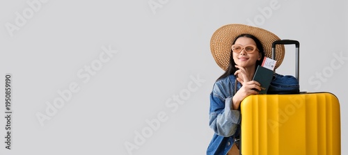 Dreaming young woman with s...