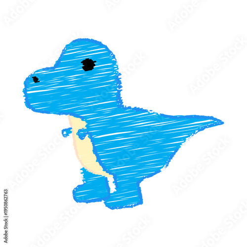 Cute Scribble Tyrannosaurus Rex