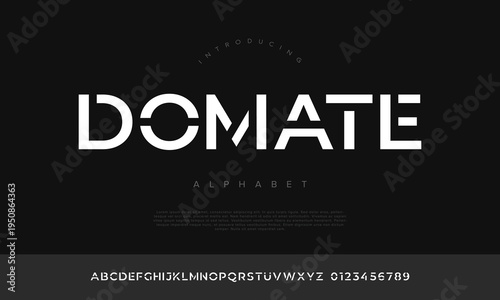 Professional modern stencil sans serif font for architecture urban construction and luxury minimal brand identity