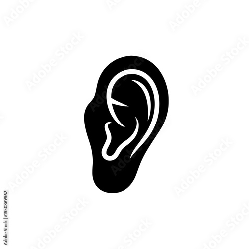 ear hearing audiology medical icon