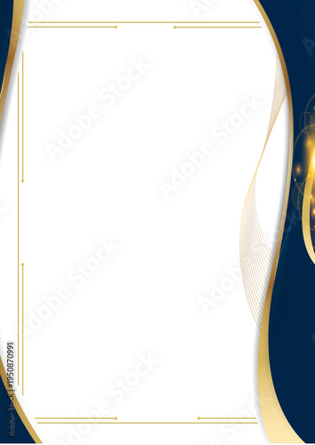 Elegant certificate background with Golden Accents