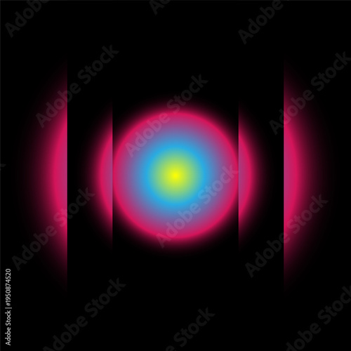 Abstract background with colorful radial gradient