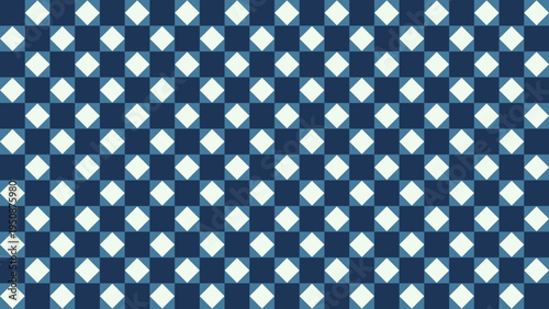 Abstract Geometric Pattern in Blue Tones vector background
