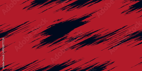 Red halftone dots blue color pattern gradient grunge texture background. Dot pop art comic sport style vector illustration. Eps10