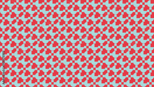 Abstract Geometric Red and Blue Pattern vector background