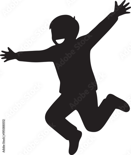 kids jump and celebration joy 