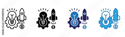 Innovation Icon Multi Style Vector Illustration