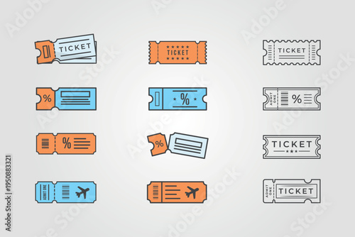 set of ticket