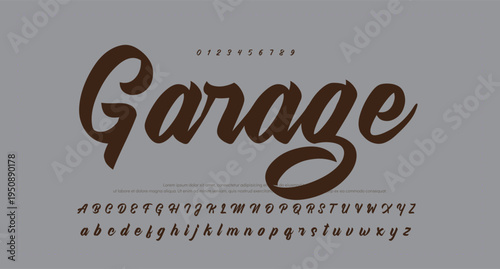 Script Brush Font Type Font lettering handwritten 