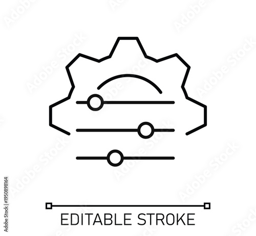 System Configuration and Parameter Adjustment Icon