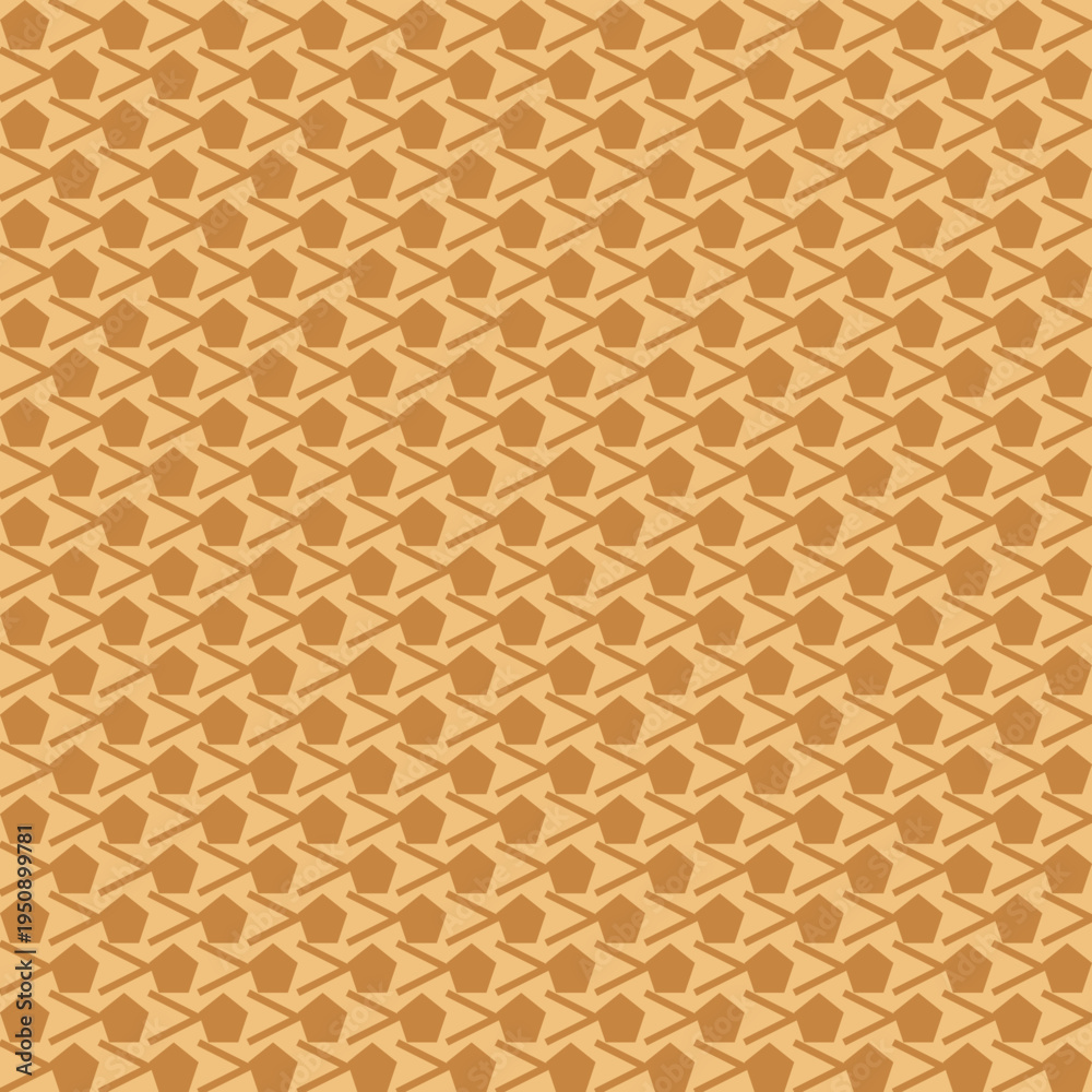 Fototapeta premium Seamless Geometric Pattern with Pentagons vector background