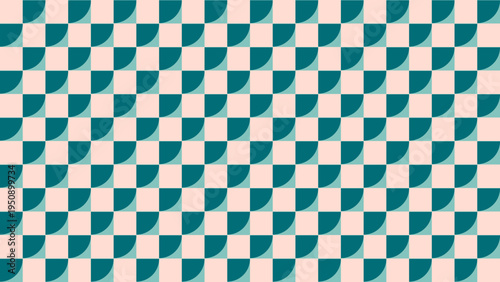 Retro Quarter Circle Pattern Background vector background