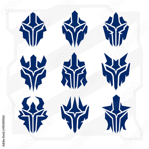 Variety pack of robot head vectors featuring cybernetic and mechanical designs for modern tech and robotics themes.