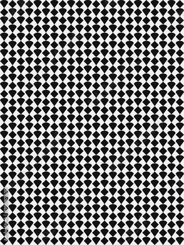 Geometric Diamond Pattern Black and White vector background