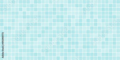 Tiles in the bathroom or swimming pool, Blue tile wall interior of kitchen or bathroom, Classic ceramic pattern background. vector design template