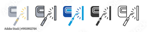 welding icon set multi style various collection