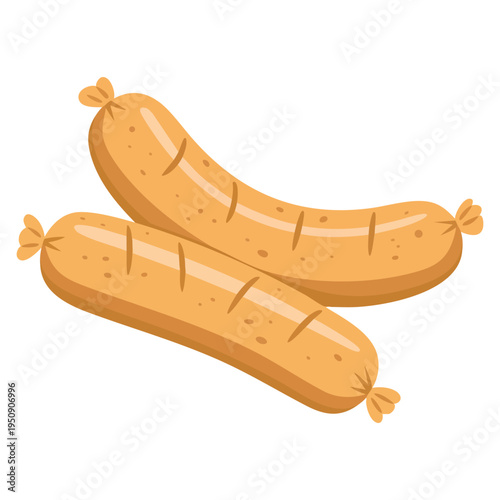 Meat products and sausages vector illustration set perfect for food market design butcher branding packaging label or culinary artwork themes