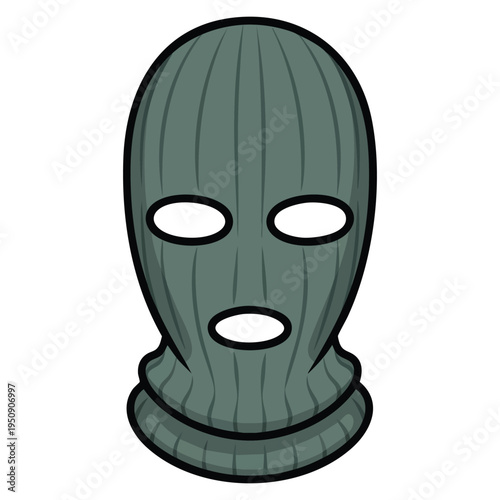 Mask to close the face of the offender from witnesses prison single icon in cartoon style vector symbol stock illustration for crime law theme