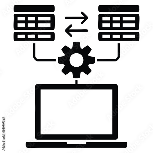 Foto Mixed glyph migration icon simple vector icon design in glyph style editable vec